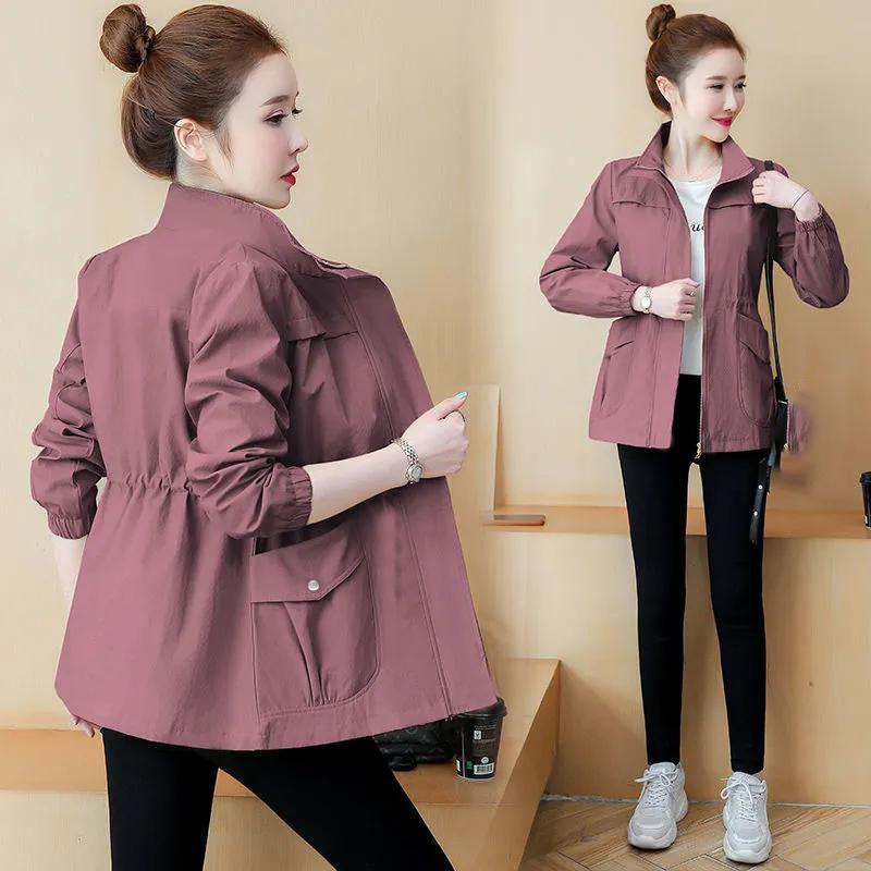 Spring Women's Jackets Causal Windbreaker Famale Thin Basic Coat Lightweight Jacket Outwear Women Clothing