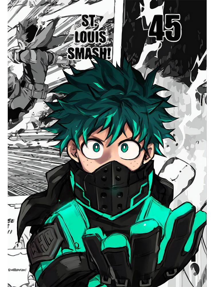 

Япония Манга Мой герой Академия Деку плакат холст картина BNHA Midoriya Izuku настенная картина для гостиной украшения дома 60x80cm No Frame