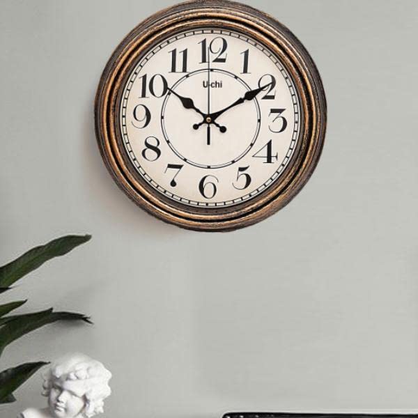 Wall Easy To Interior Antique New Opening F12 Clock, Nordic, Stylish, Silent, Vintage, Retro, Install, Italian, Goods, Style, Old-fashioned, Present,