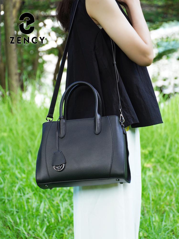 Zency Módní dámské kabelky Tote z pravé kůže s horní rukojetí, luxusní designové kabelky přes rameno
