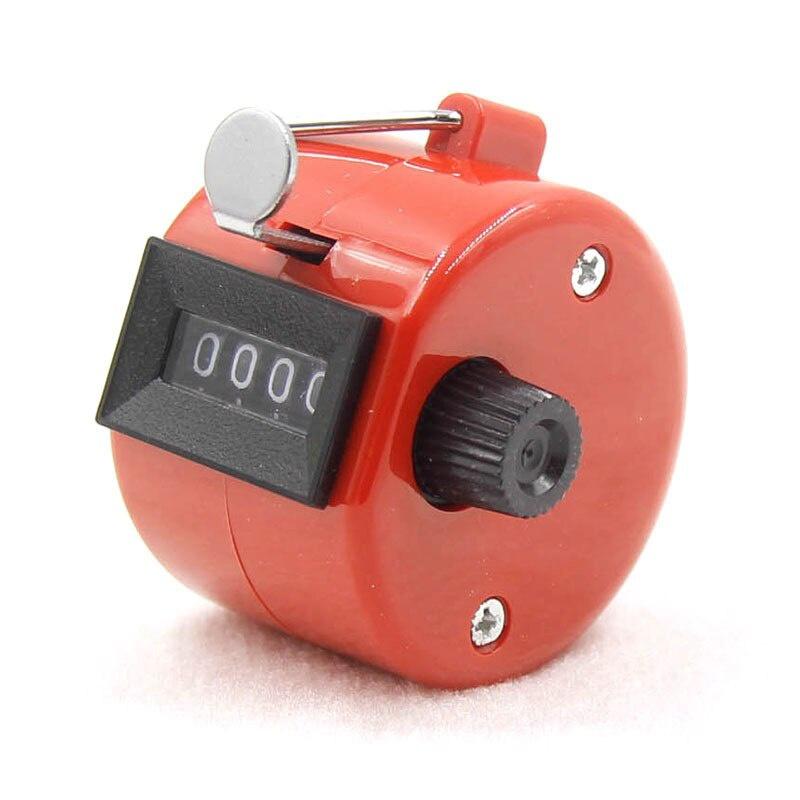 1pc 4Digit Number Counters Plastic Shell Hand Finger Display manual counting deviceTally Clicker Timer Soccer Golf Counter