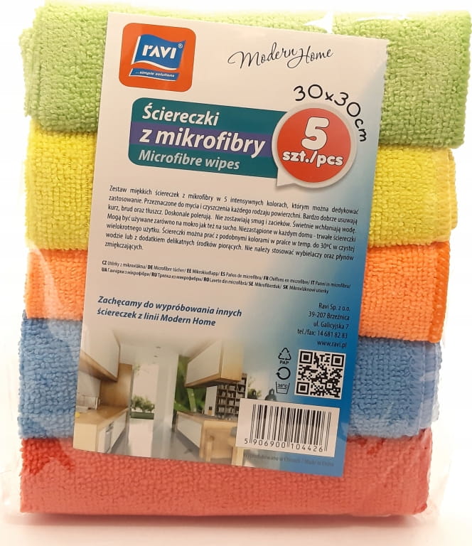 Microfiber Kitchen Cloths 5 Pieces 30x30 Cm