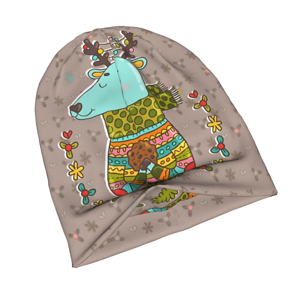 Winter Deer Classic Knit Hat for Adults Available in Versatile Tones Ideal for Subtle Styling During Cool Days or Relaxed Seasons
