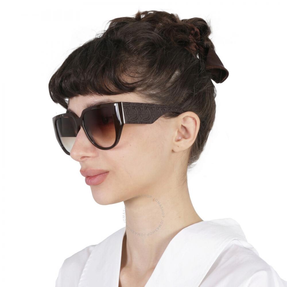 Buy Salvatore Ferragamo Brown Gradient Browline Ladies  display picture 3