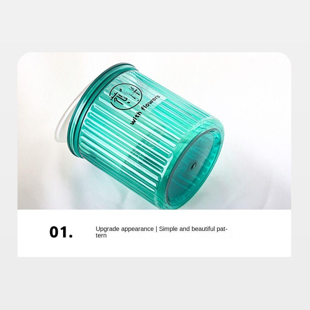 Transparenter Blumentopf Selbstbewässerung Gartendekoration Neuer Schreibtisch-Blumentopf