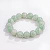 Mei Zhuo Natural Green Fluorite Snowflake Feather Crystal Bead Bracelet