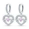 925 Sterling Silver Love Feather Moon Star Heart Earrings Fit Original Charms Hoop for Women Girls Stud Earring Jewelry Gifts