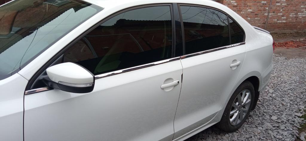 Lower Window Moldings (6 Pcs, Stainless Steel) OmsaLine - Italian Stainless Steel for Volkswagen Jetta 2011-2018