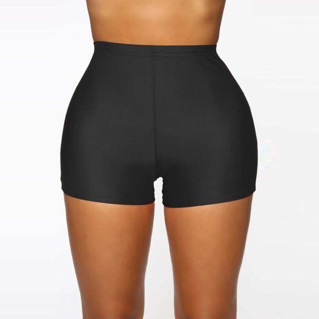 

Женские эластичные велосипедные шорты, шорты для тренировок, шорты с высокой посадкой, спортивные штаны для зала L чёрный