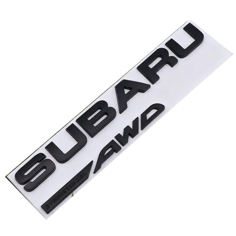 21.5X2.2CM ABS 2025 for Subaru SYMMETRICAL AWD Car Rear Trunk Letters Emblem Stickers STI XV WRC WRX BRZ FORESTER IMPREZA LEGACY VV555