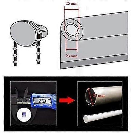 Blind Fixing 25mm Chain & Brackets & Sidewinder & Screws Replacement for Roller Blind,