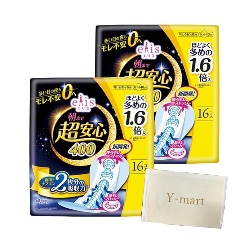 

Ellis Super safe until morning Especially for night use on busy days with wings 40cm 16 pieces set of 2 [Bulk purchase. Comes with original tissue]