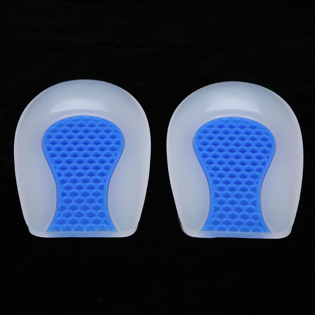 Heel Cup Silicone Insole Shoe Inserts Pad Shock Absorption Elastic Sport Shoe Cushion