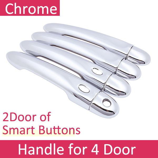 For Renault Grand Scenic III XMOD 2010 2011 2012 2013 2014 2015 2016 Chrome Door Handle Cover Exterior Car Stickers