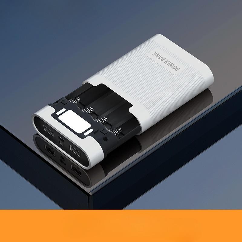 1PC 5V 2/4 Slots 10000mAh 18650 Battery Box Case DIY Power Bank Charger Shell Charging Case For 2/4x18650 Li-ion Batteries