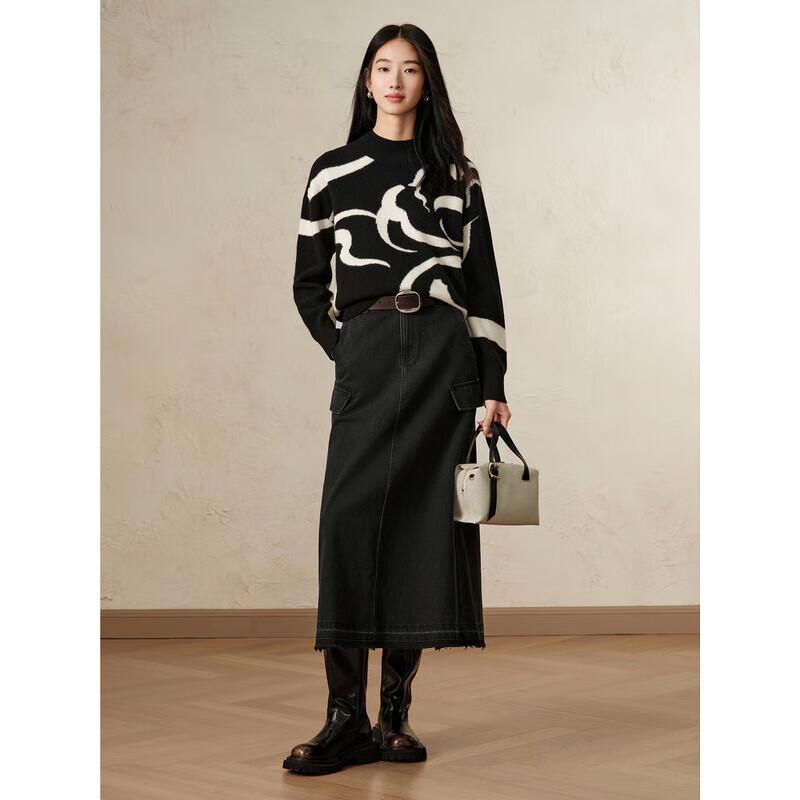 Jiuzi Annacool 'Playful Spring' Lion Motif Wool Blend Knit Sweater