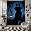 Wall TapestryWednesday Addams Art Hanging Cloth Decorative Background Cover for Room Decoration