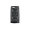 3 Button Flip Key Shell with Pre-Cut HU83 Blade CE0536 for Peugeot for Citroen No Electronics