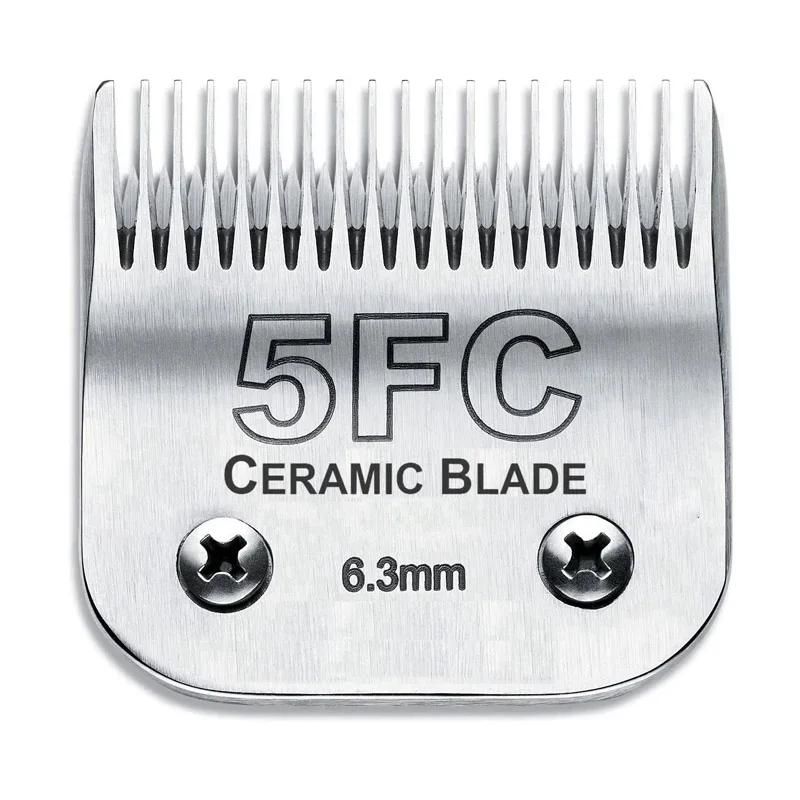 Toelettatura Professionale per Cani con Lama Ceramica Staccabile Compatibile con Andis/Oster A5/Wahl Serie KM Clippers per Animali