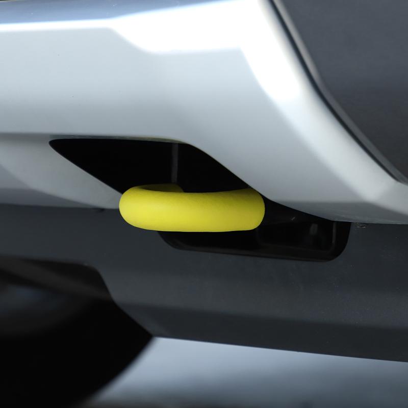 For Ford Ranger Ranger T9 2023-2026 TPE Black Car Front Tow Hitch Protective Cover Tow Hitch Trim Car Accessories