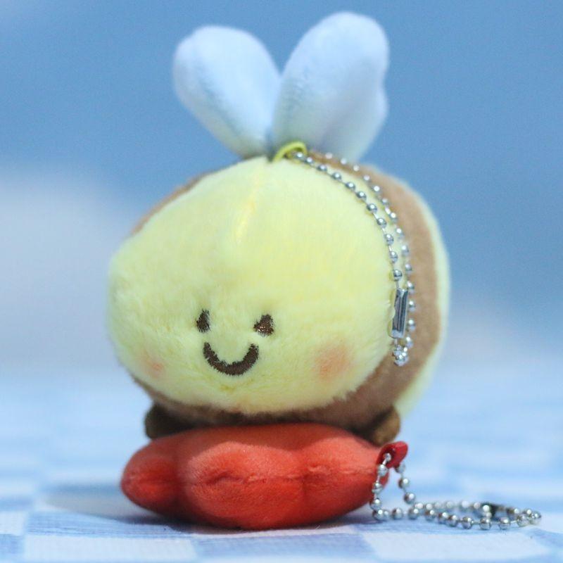 Whimsical Plush Bumblebee Character Hanging Pendant With Super Soft Fabric