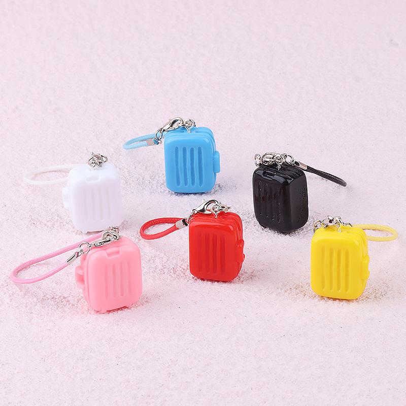 3Pcs Mini Doll Suitcase Pendant Labubu Doll Decor Accessories Cartoon Pendant Dollhouse Suitcase Decoration Children Toys