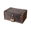 Vintage Jewelry Storage Box with a Lock Retro Style Desktop Organizer Collection Gift Box  Home Use