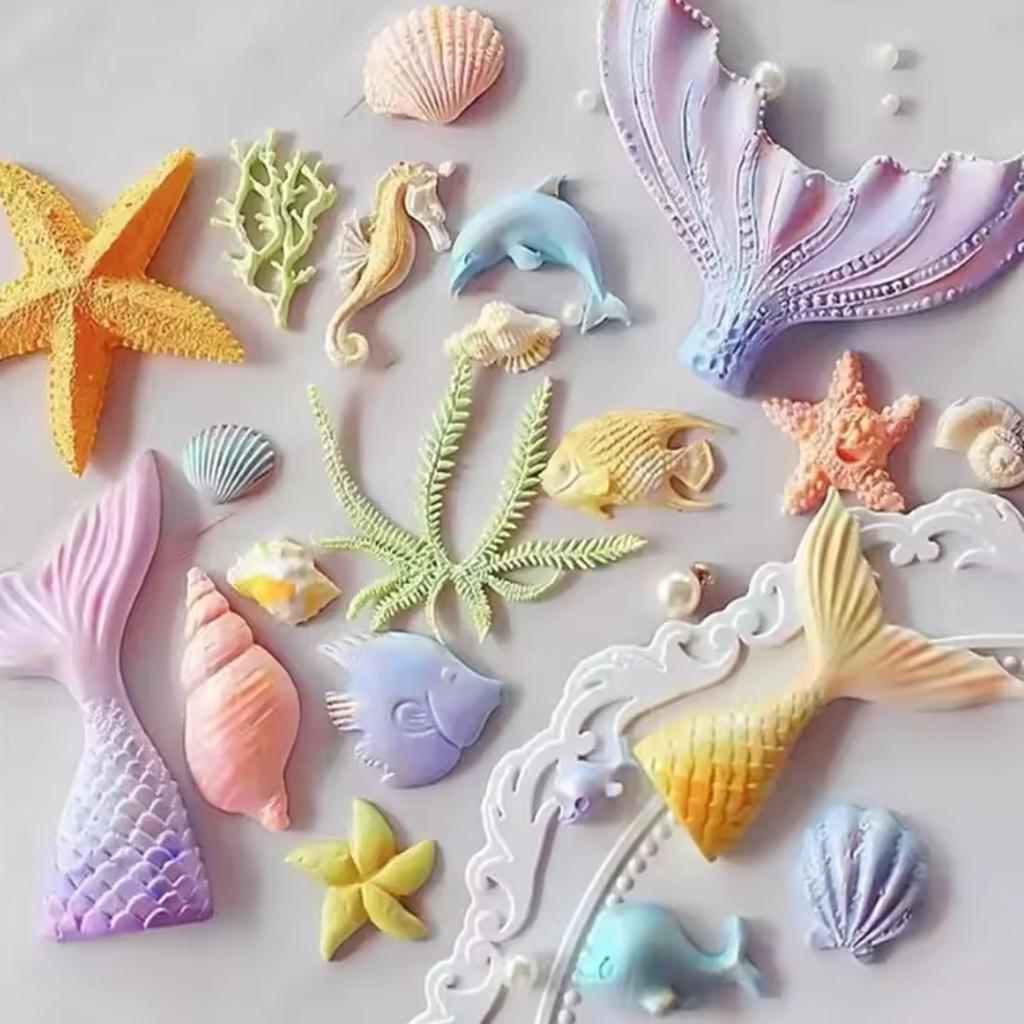 1pc-Silicone Ocean Shell Mold Cake Gummies Conch Baking Mold Tool DIY Cake Chocolate Candy Decoration