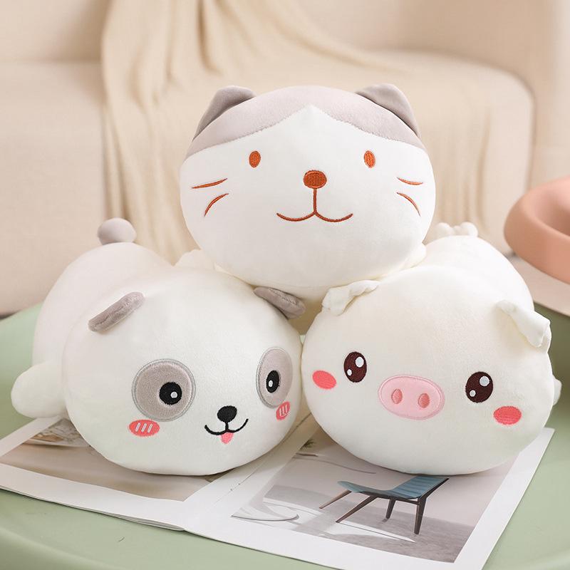 Cute Soft Cat Throw Pillow Plush Toy Doll Panda Pig Doll Girl Soothing Rag Doll