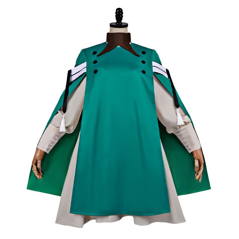Anime Cappello da Strega Atelier Cosplay Coco Cosplay Agatto Akuromu Costumi Cosplay Parrucca Uniforme Mantello Verde Cappello Halloween Cos per Donne