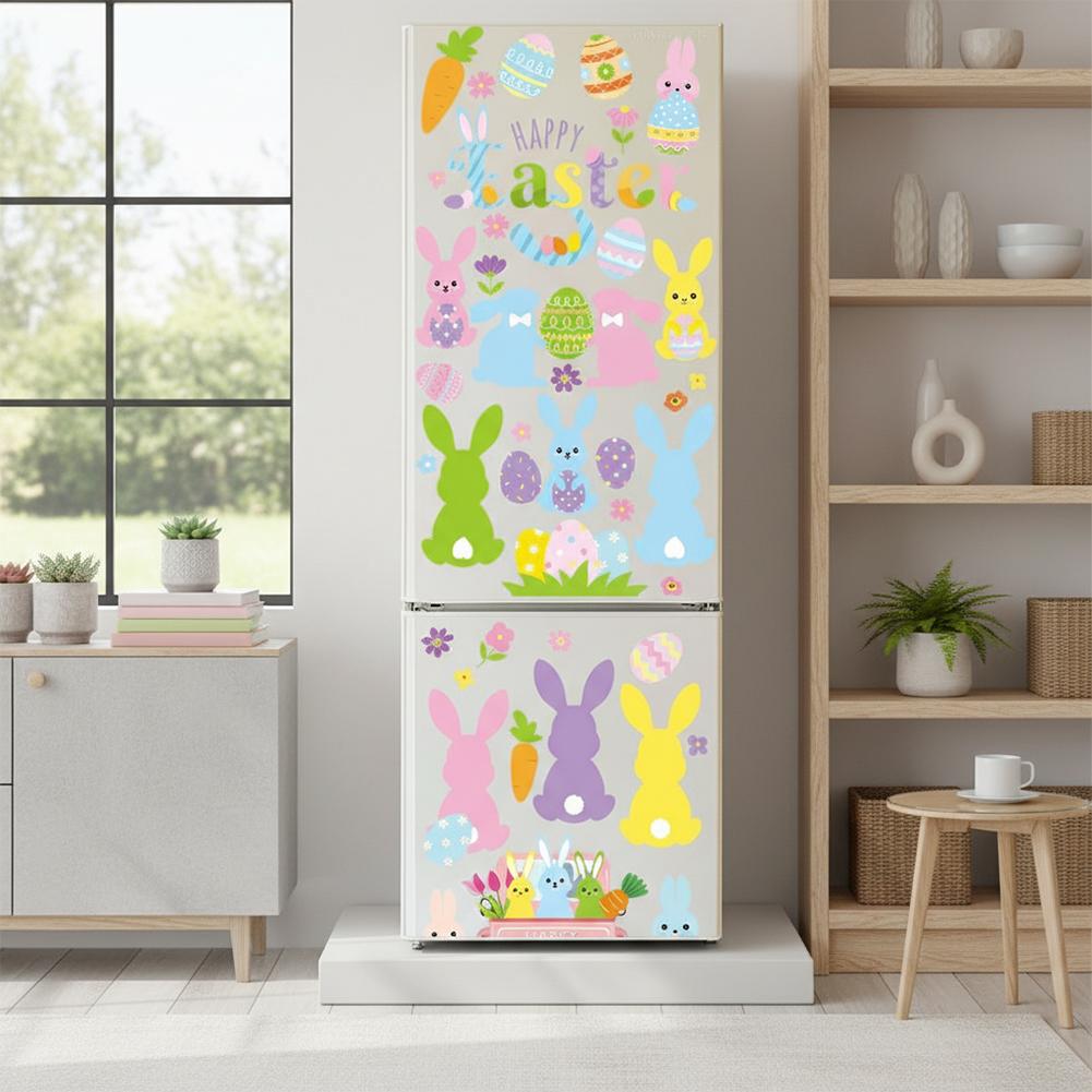 

Easter Window Clings Set with Six Unique Bunny Designs - Non-Adhesive Static Stickers for Temporary Decoration China Mainland