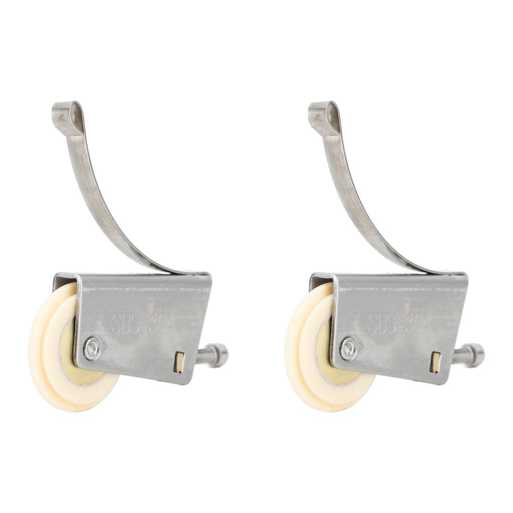 2Set Cabinet Sliding Door Window Roller Pulley Stainless Steel Sliding Door Window Roller Pulley Including Upper Wheel