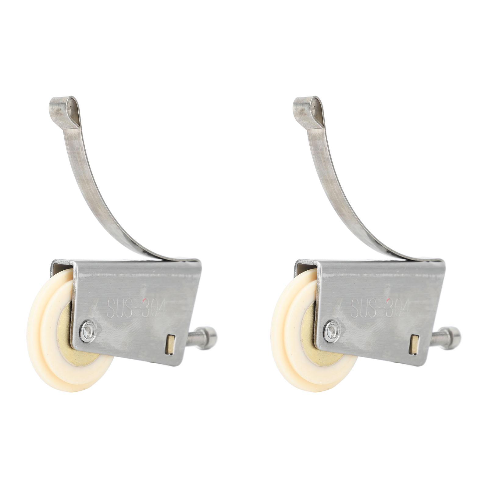 

2 Комплекта Ролик-Шкив для Раздвижной Двери Шкафа и Окна из Нержавеющей Стали Ролик-Шкив для Раздвижной Двери Окна, включая Верхнее Колесо Type 2