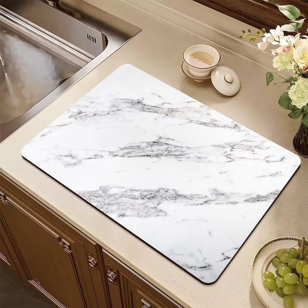 Earth Diatomaceous Marble Absorbent Heatresistant Kitchen Counter Mat