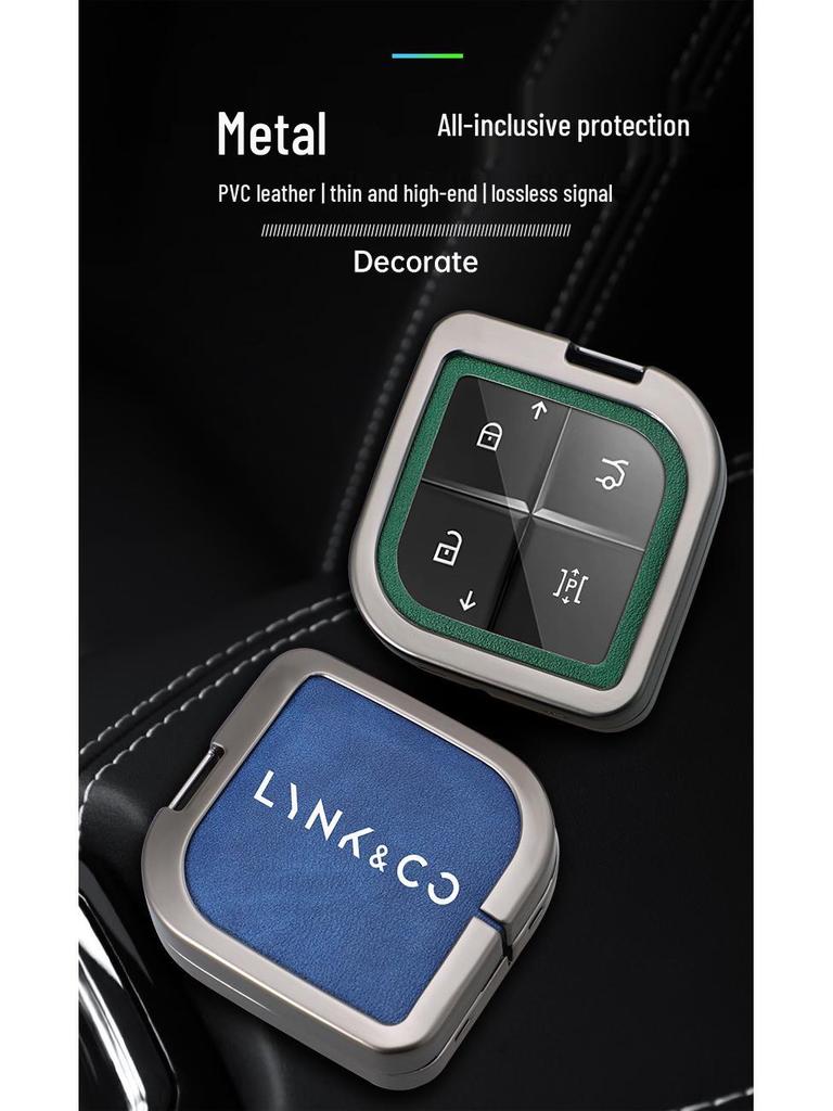 Lynk & Co 08 Schlüsselhülle 2023: Metall-Schnallen-Schutzhülle für 08EMP-Fernbedienung