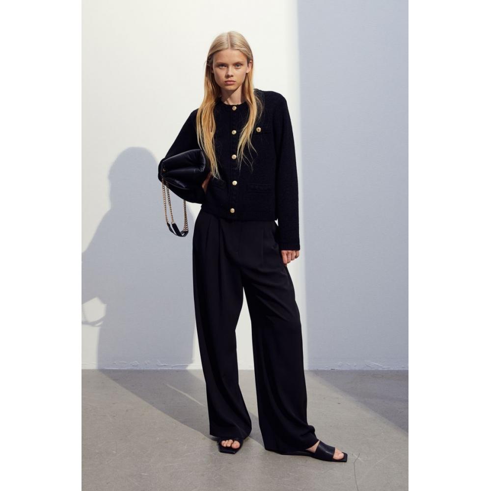 

Кардиган фактурной вязки HM черный