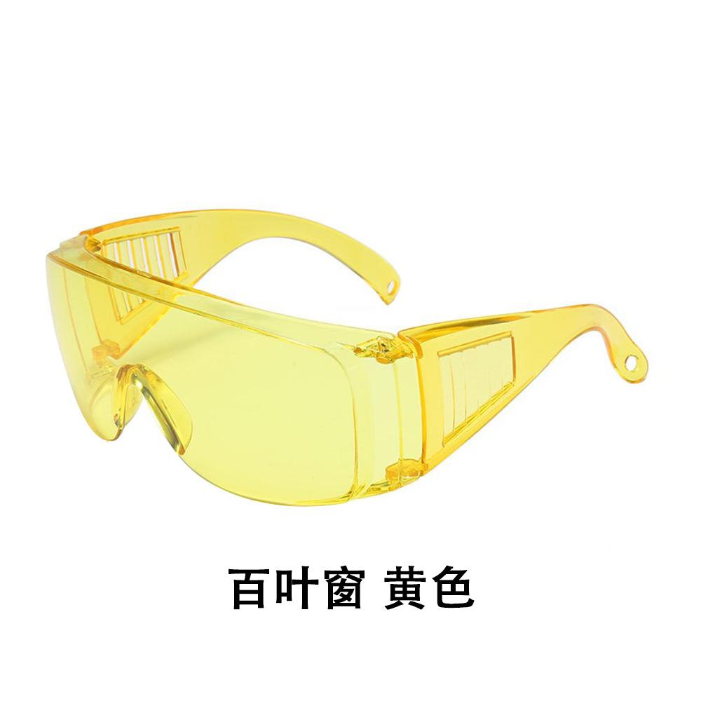 Transparent Safety Glasses with Louver Vents, Anti-Splash Outdoor Protective Goggles for Chemical Experiments Welding, Unisex Trendy