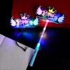 Plastic New Year Glow Sticks Glowing in Dark Flashing Light Headband  Festive Holidays