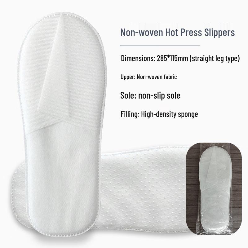 Yipan Disposable Non-woven Hotel Slippers (100 Pairs)