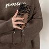 Vintage Leopard Butterfly Lanyard Phone Case for iPhone 11-17, Leather Texture Camera Protection Silicone Cover