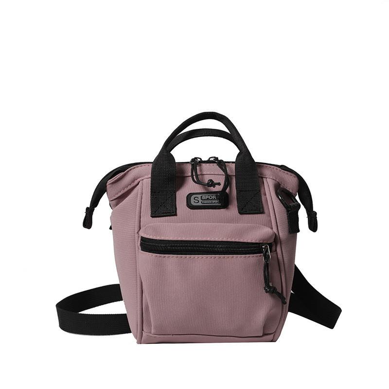 

Trendy Street Style Canvas Shoulder Diagonal Bag Women Bags 2024 Summer New Double Shoulder Backpack Large Size фіолетовий