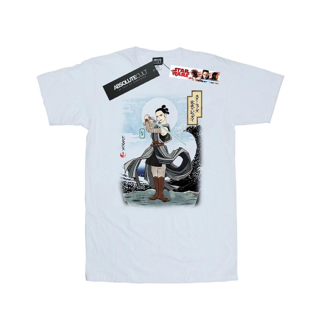 STAR WARS Mens The Last Jedi Japanese Rey T-Shirt