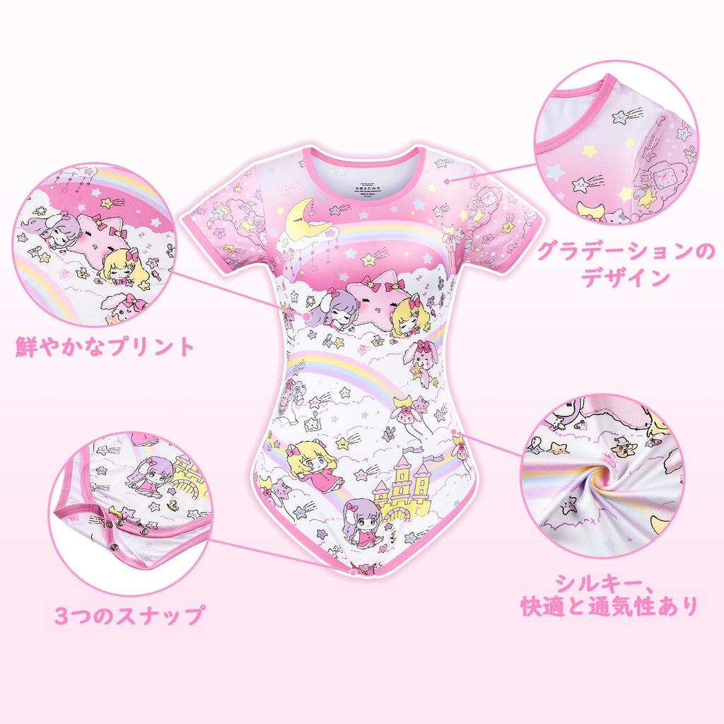 [LittleForBig] Adult Romper Pajamas [Little Fairies from Dreamland] Smooth and Silky Bodysuit, Size XL