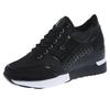SyfIyno New Women's wedge casual sports shoes running mesh shoes fashionable high heels summer Large Size 35-44