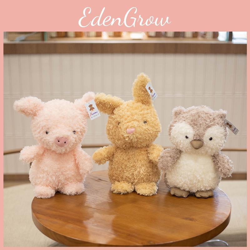 Cartoon Curly Lamb Chick Rabbit Owl Plush Toy Cute Girl Birthday Holiday Gift