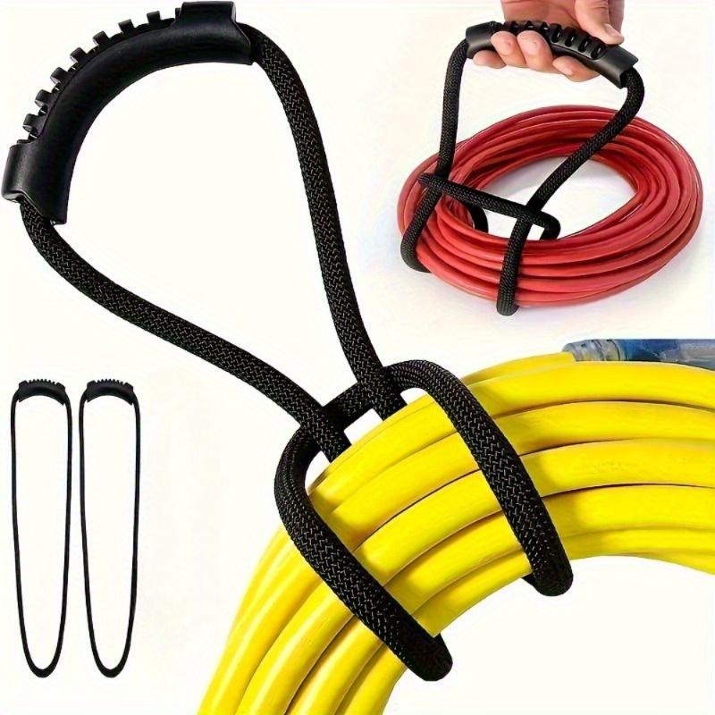 2pcs Heavy-Duty Nylon Storage Strap with Comfort Grip - Versatile Cord & Hose Organizer for Home, Garage, Boat, RV - Space-Saving