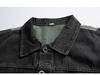 2025 Men's Plus Size Casual Denim Jacket: Trendy Patchwork, Loose Fit
