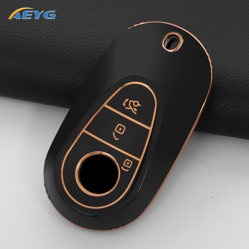 Car Remote Key Case Cover Shell For Mercedes Benz W223 Class S300 S350 S450 S500 Key Holder Protection Keychain Accessories