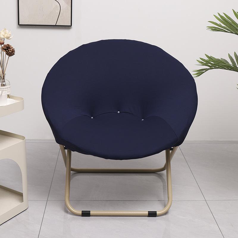 NEW Solid Color Saucer Chair Cover Spandex Protector Round Recliner Slipcover Polyester Removable Washable Moon Chair Cover
