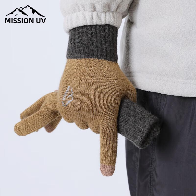 

MISSION UV Men s Winter Cycling Touchscreen Gloves One Size